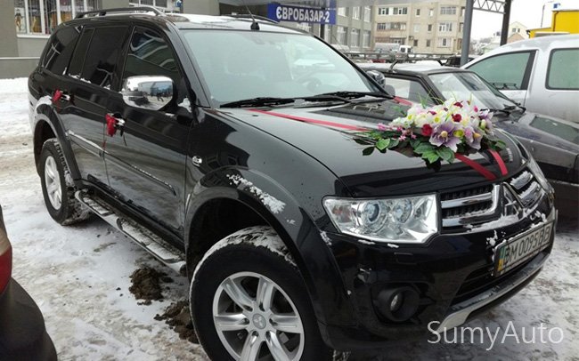 Аренда Mitsubishi Pajero Sport на свадьбу Сумы